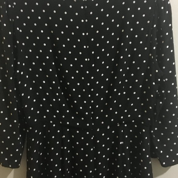 Black & White Polka Dotted Dress - Item#3 - Picture 5 of 5